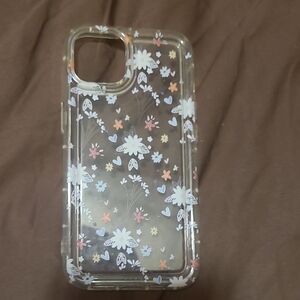 Floral Clear iPhone 15 Case